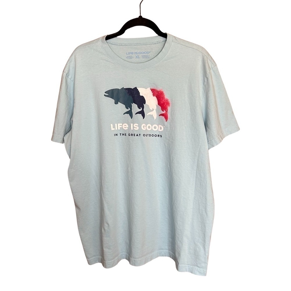 🌟 Life is Good Men’s Blue T-shirt - Size XL 🌟